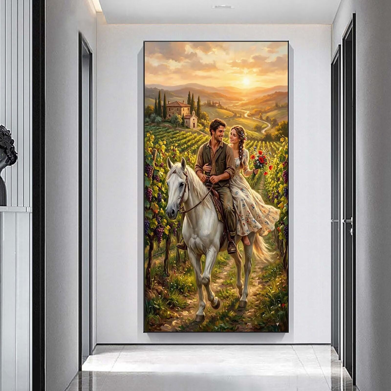Diamentowe malowanie pary, DIY diamentowe malowanie dorośli 60x120cm n5w