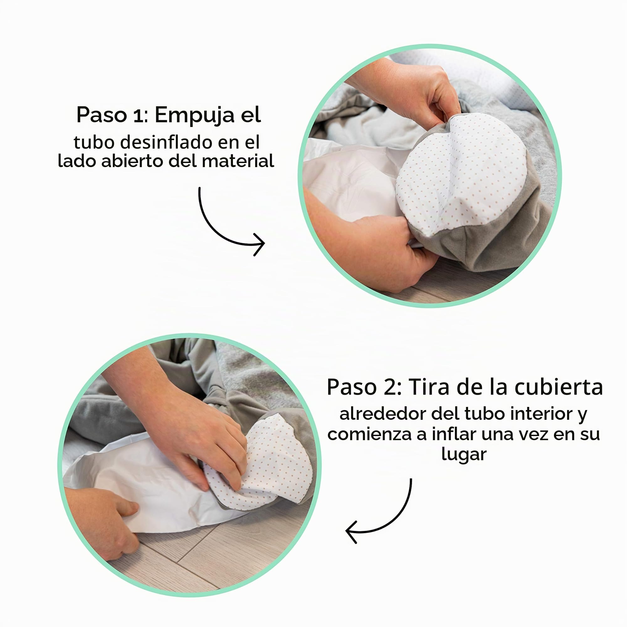 Nuby Little Penguin Sit-Me-Up - Cojín hinchable para bebés - Asiento de suelo hinchable para sentarse y jugar con bandeja y juguete - Gris - 6+ meses
