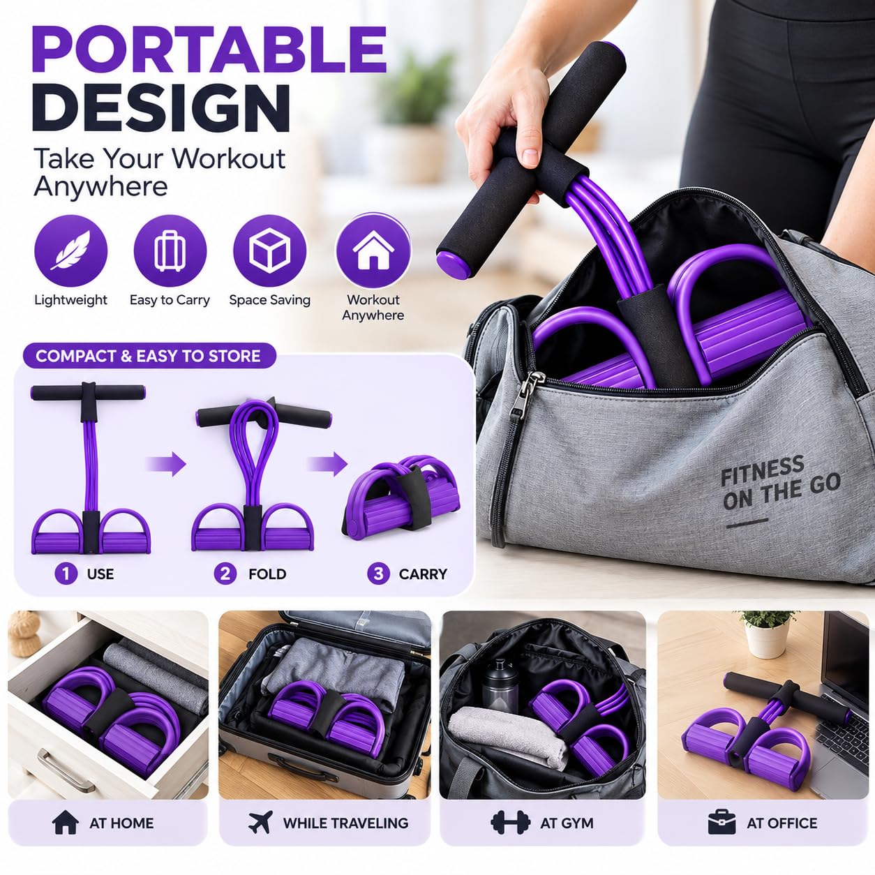VIVRYK Tummy Trimmer Resistance Band - Home Workout -4 VIVRYK Tummy Trimmer Resistance Band - Home Workout -4
