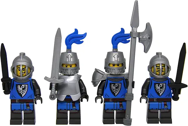LEGO Ritter Minifiguren: 4 Falkenritter Black Falcon Knights Figuren