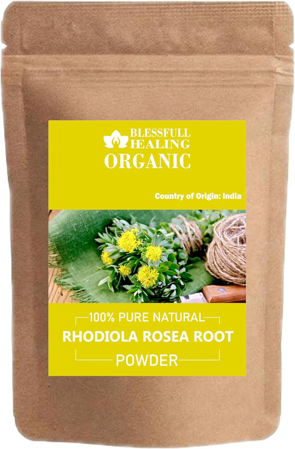 Organic Rhodiola Rosea Root Powder 100% Pure Natural 100 Gram / 3.52 oz
