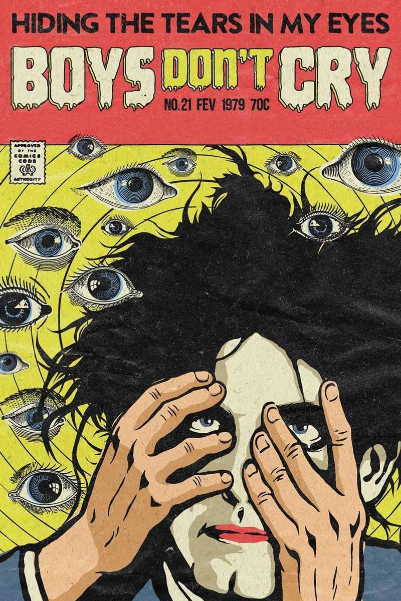 Poster The Cure Boys Don't Cry grand format papier épais pour cadre standard