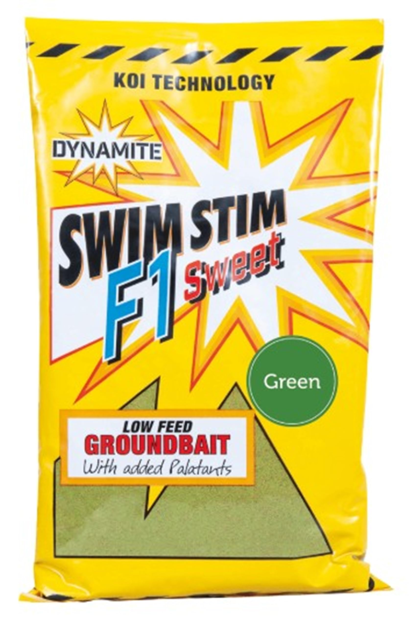 Dynamite Baits Swim Stim F1 Sweet Groundbait, Green, Low Feed with Added Palatants, 800g