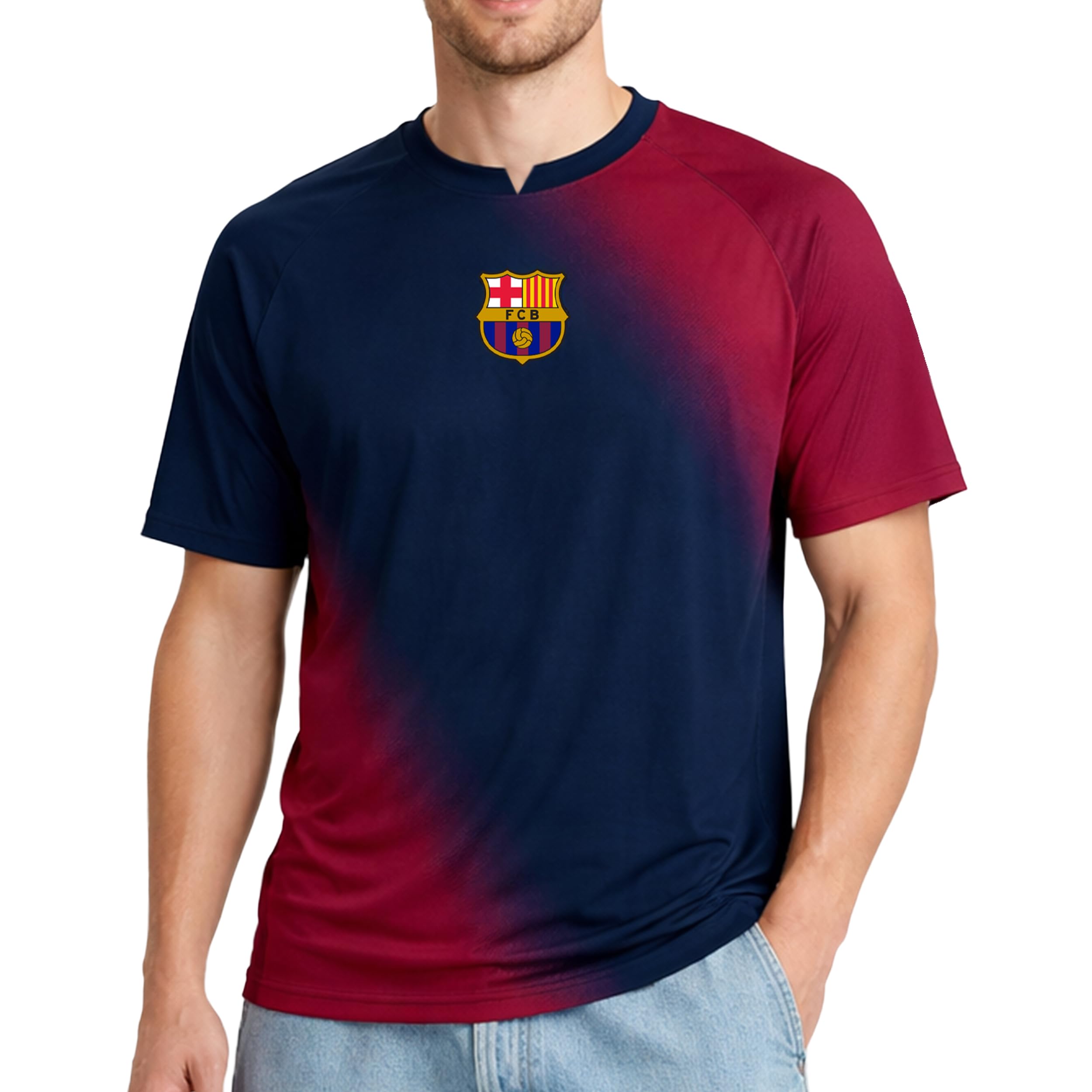 Icon Sports Officially Licensed FC Barcelona Game Day Shirt - Unisex Adult