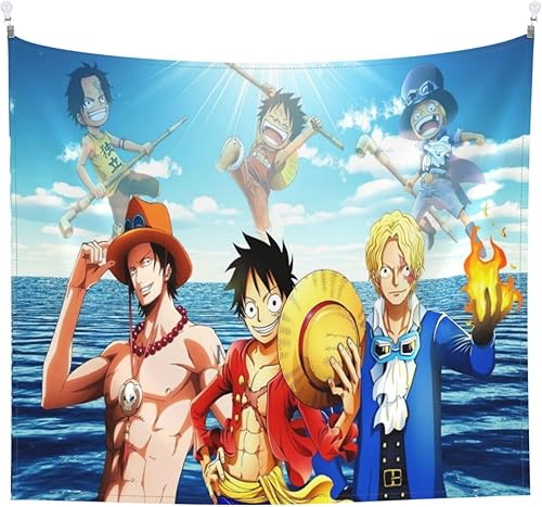 SAUGAAT Tapiz de anime de dibujos animados, papel tapiz para colgar en la pared, sala de estar, dormitorio, decoración del hogar, 60 x 51 pulgadas