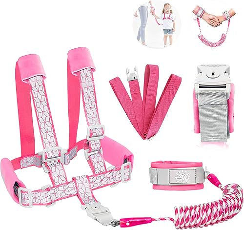 Correa para niños pequeños, correa antipérdida para niños pequeños, arnés con cerradura para niños, correa para bebés, correa para niños, correas de