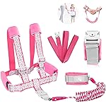 Toddler Leash -Anti Lost Wrist Link for Toddlers -Toddler Harness with Lock for Kids,Baby Leash,Leash for Toddlers,Wrist Leashes,Child Leashes for Toddlers,Upgrade with Reflective Tape Liner for Kids