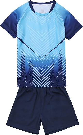 Kids Soccer Jersey Sports Team Training Shirt and Shorts Uniform