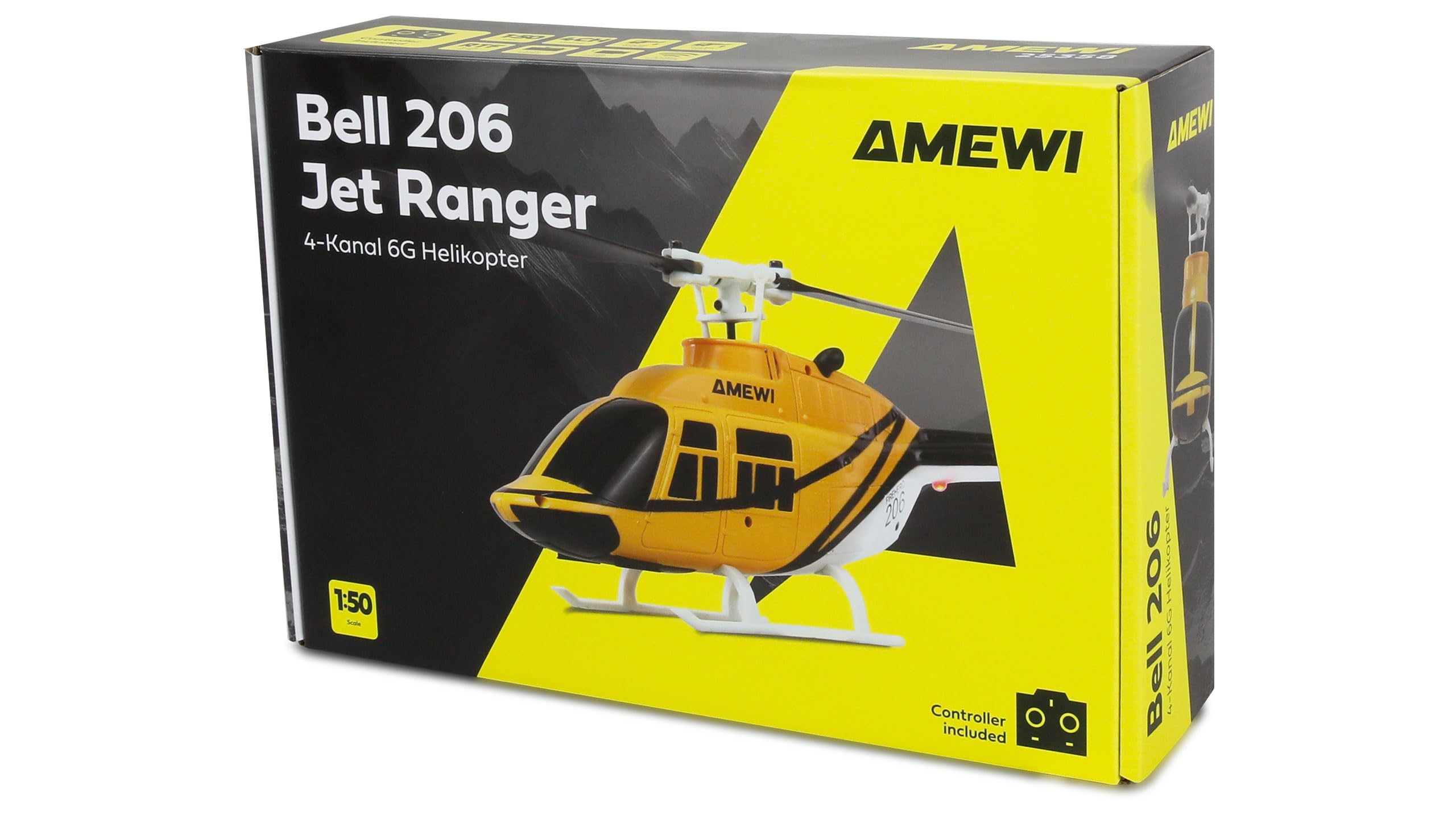 RC Helikopter Bell 206 Jet Ranger Helikopter 4-Kanal 6G RTF