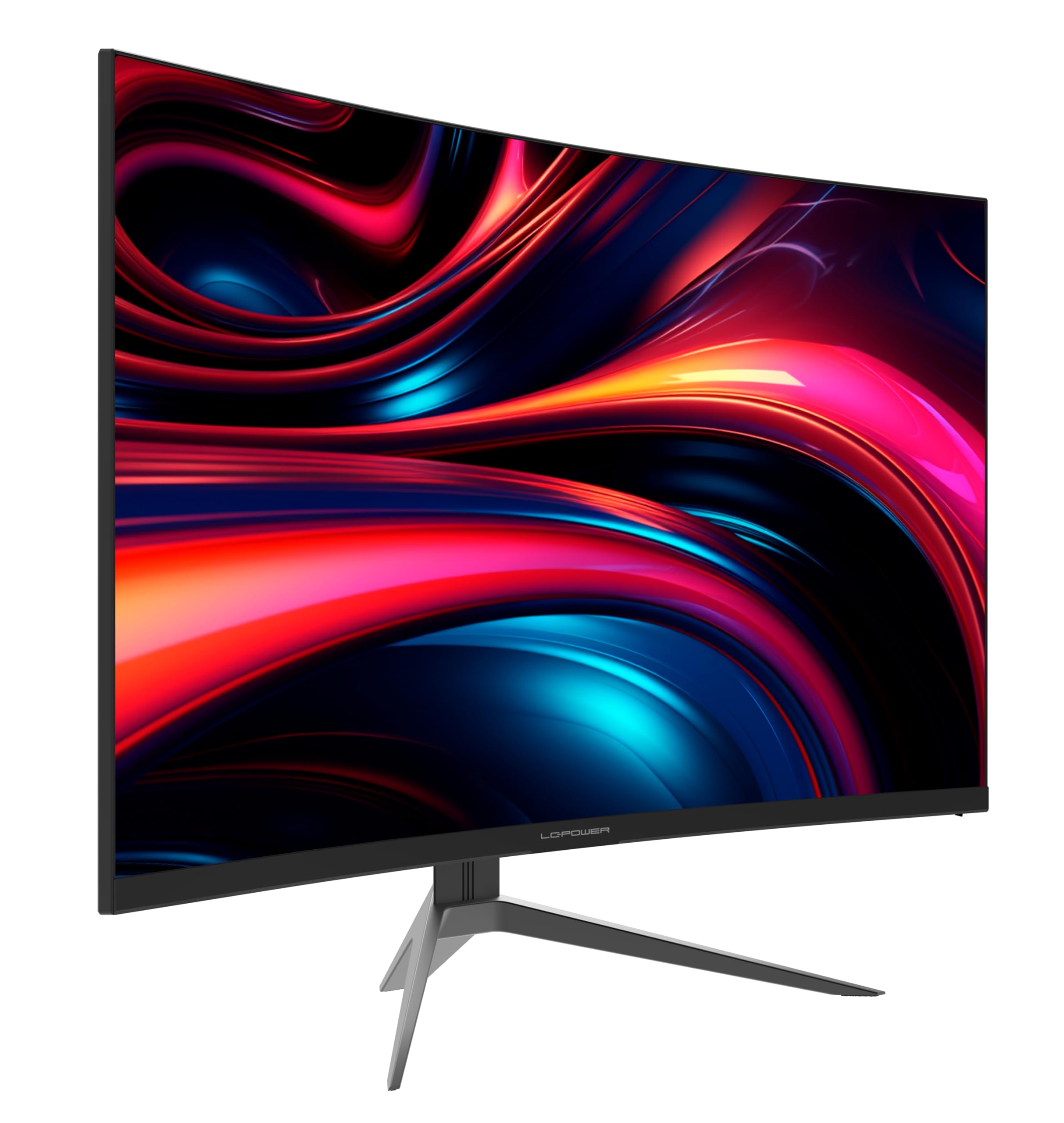 LC-Power Monitor curvo QHD da 32 pollici, 2560 x 1440, 180 Hz, 1 ms MPRT, AMD FreeSync, 3500:1, 1500R, 16:9, pannello VA, 122,1% sRGB, 93,6% DCI-P3, nero