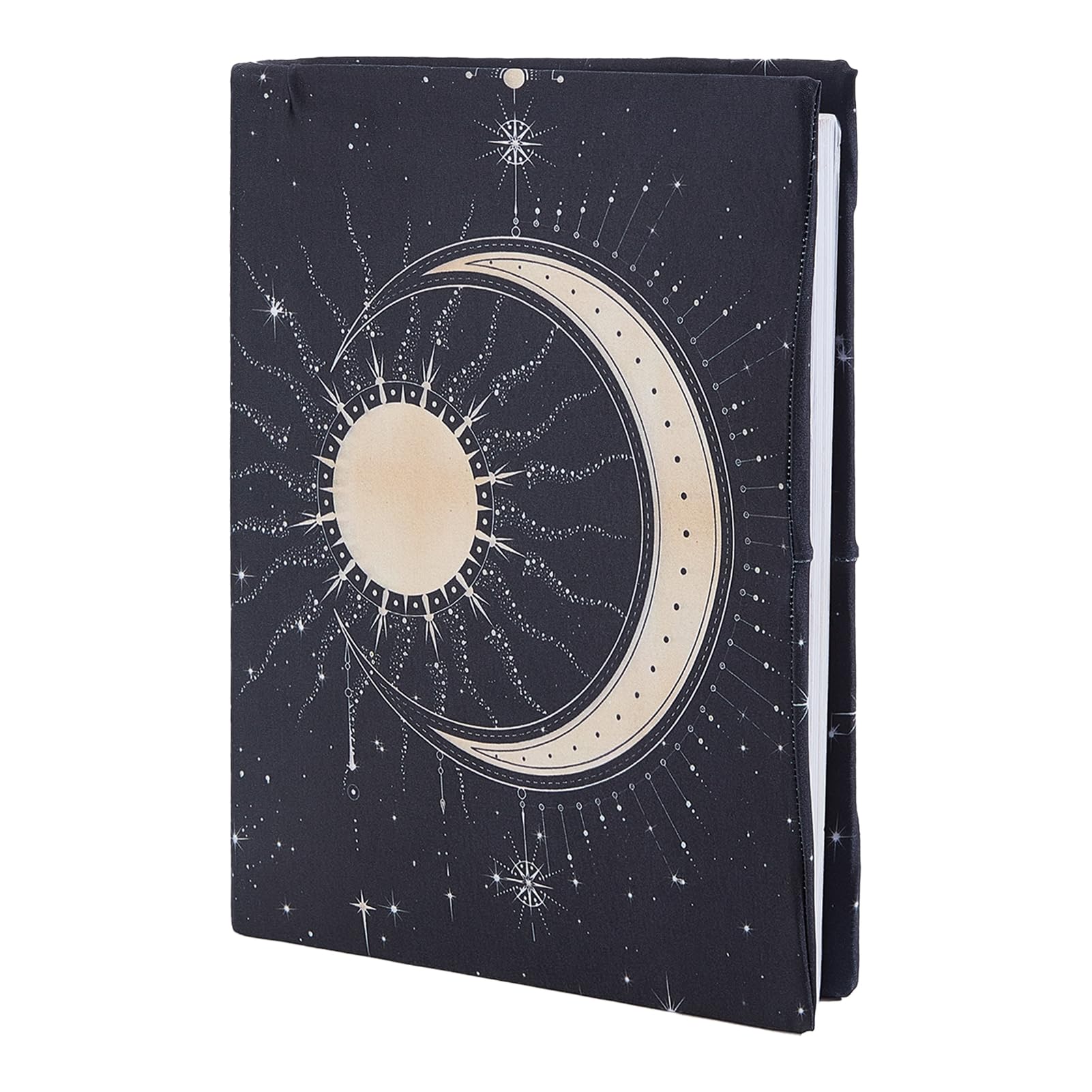 NICENEEDED Stretchable Book Cover, Moon Star, Stretchy Book Protector Elastic Book Wraps Washable Protective Case Suitable Fit Most Hardcover — image 1