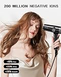 DORISILK Dual Voltage Hair Dryer for International Travel,1875W Professional Hair Dryer 160000 RPM Brushless ,Ionic Blow Dryer with Hair Diffuser for Curly Hair,