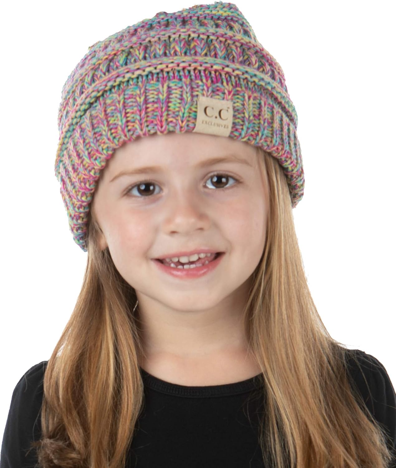 Funky Junque Exclusives Child Toddler Beanie Warm Winter Kids Knit Skull Cap Hat