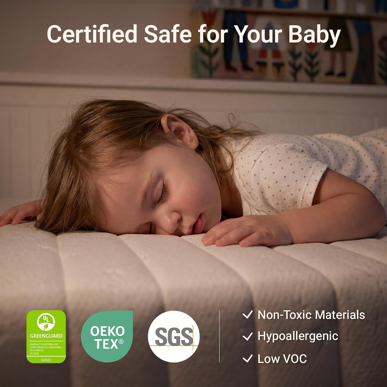 MAMAZING Aerobase Pro Baby & Toddler Crib Mattress – 2 Stage Breathable Mattress, Temperature Balance Fabric Cover, 100% Washable, Oeko-TEX, GREENGUARD Gold & SGS Certified, 52" × 28" × 3.7"
