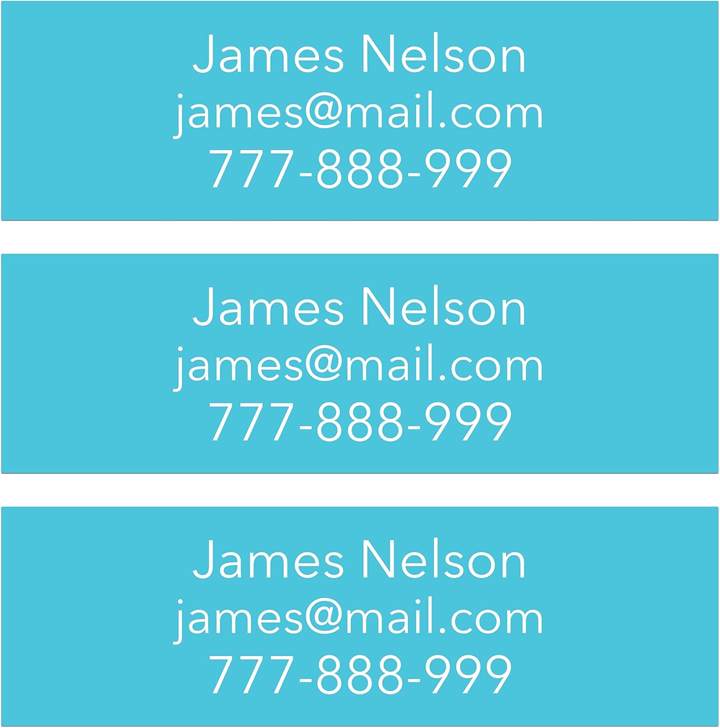 Personalized Golf Club Name Labels (30 Labels) Custom