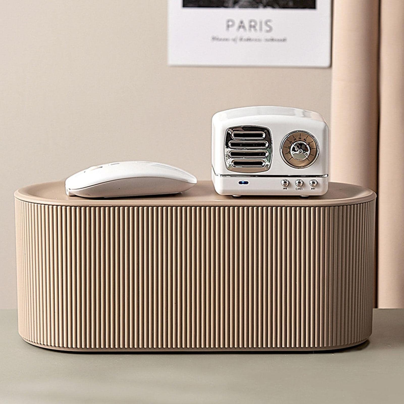 Retorno Scatola Portacavi, Protezione Cavo Prese Elettriche - Portacavo Per Caricabatterie Organizzatore Per Prese Di Grande Capacità,Presa Per Gestione Antipolvere Per Cavo Metallico Per Soggiorno