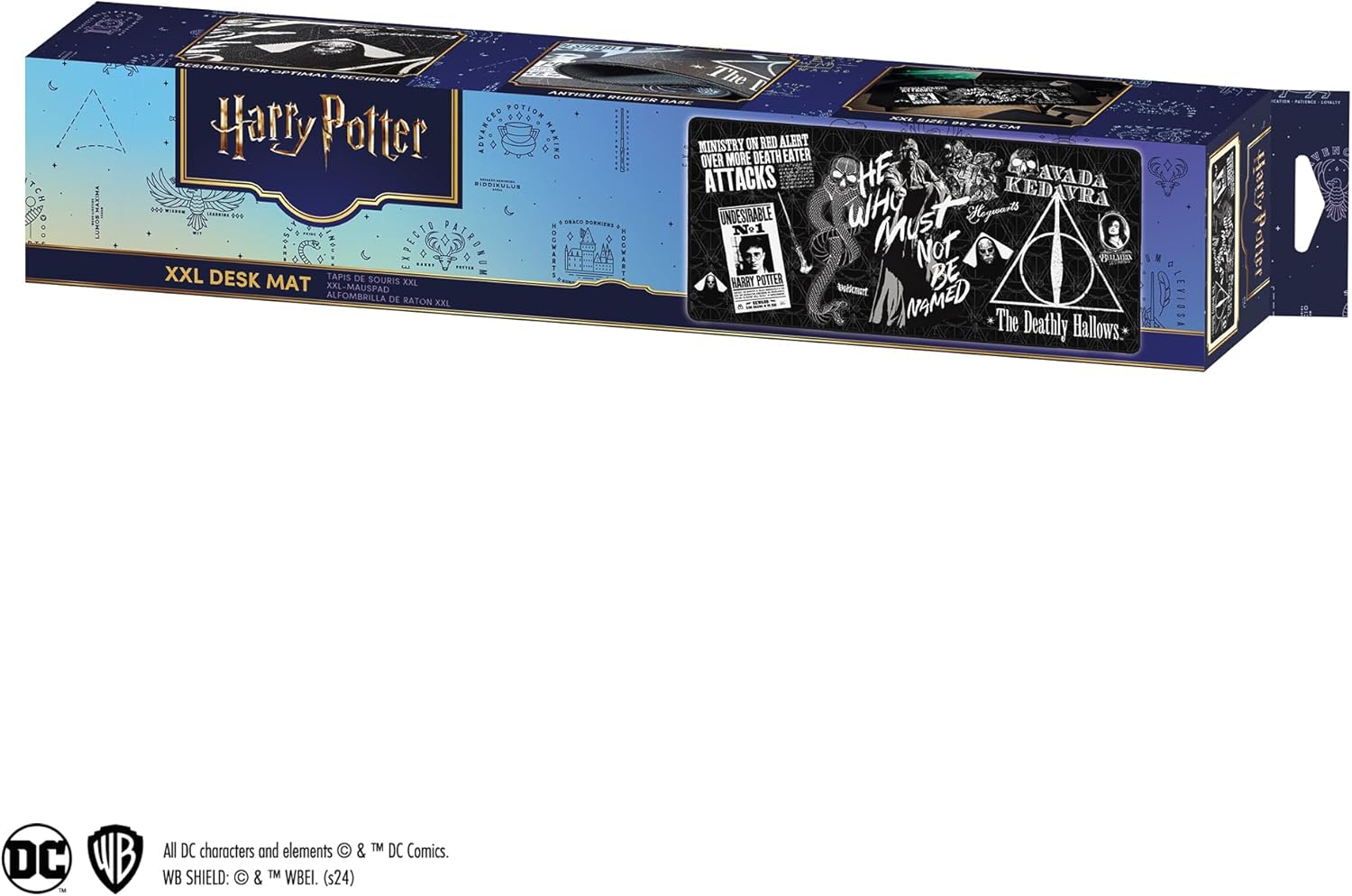 SUBSONIC - Harry Potter XXL Mouse Pad 900 x 400 mm - Desk Pad with Non-Slip Base, Gaming Mouse Pad - Officially Licensed