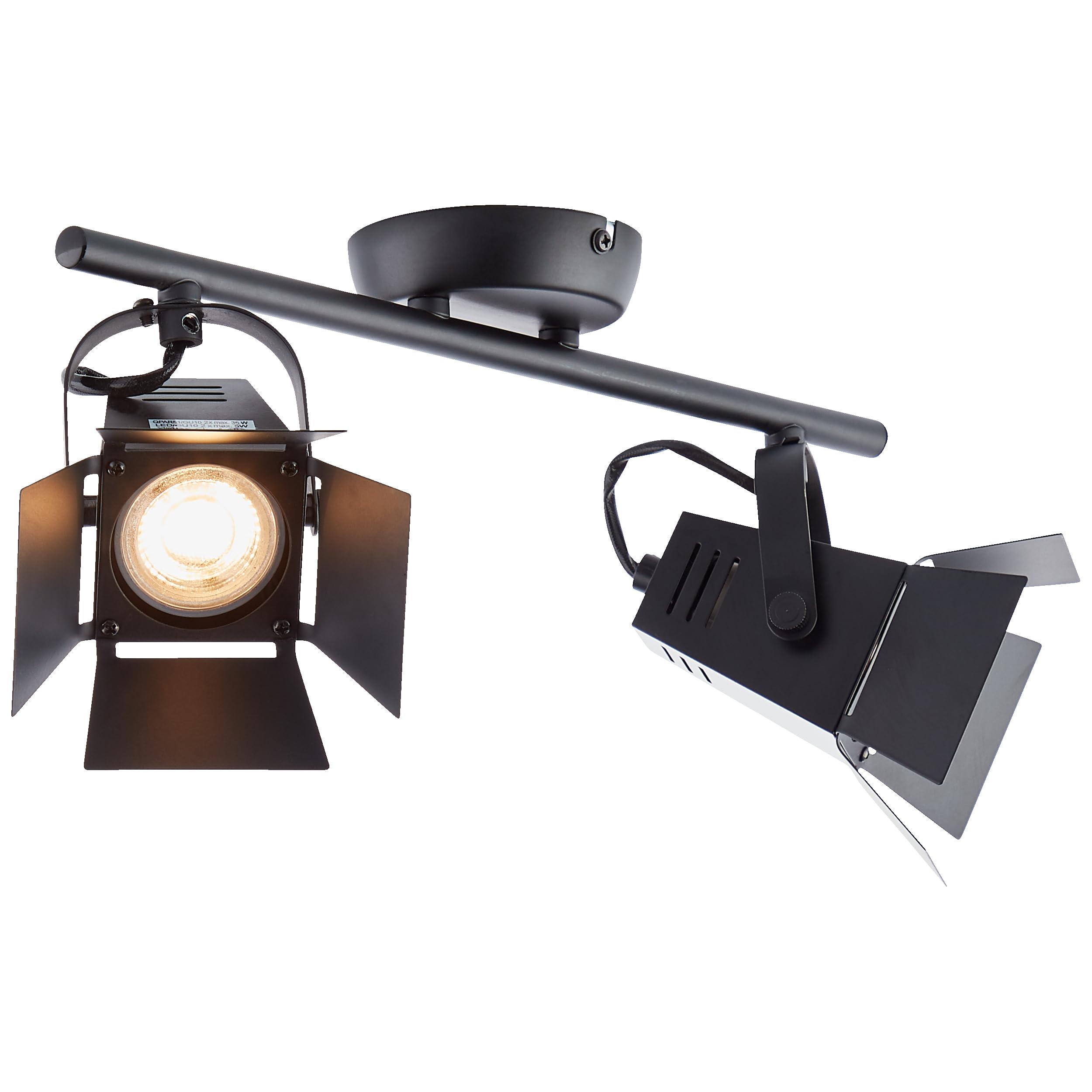 Lightbox Plafoniera LED faretto moderno da soffitto, 2x LED GU10 5W