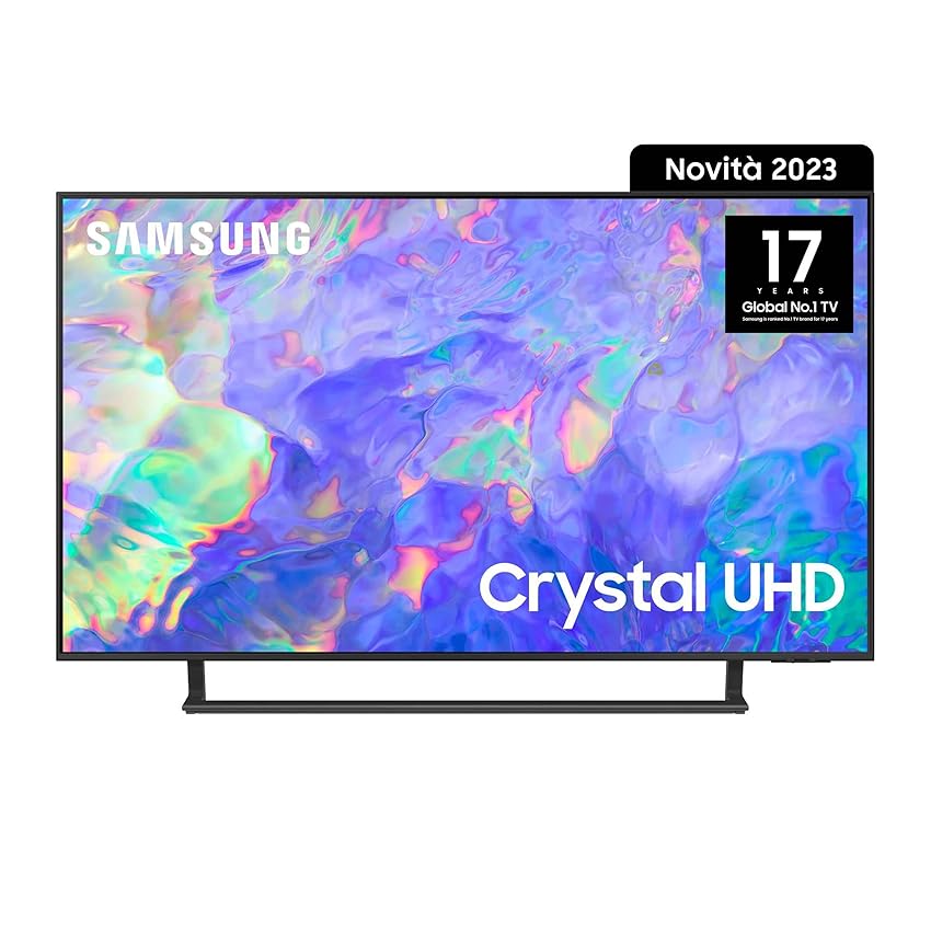 Immagine del prodotto Samsung TV UE50CU8570UXZT Crystal UHD 4K, Smart TV 50'' Dynamic Crystal color, HDR, OTS Lite, AirSlim Design, Integrato con Bixby e Alexa compatibile con Google Assistant, Titan Gray 2023