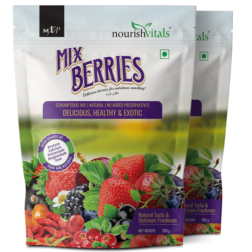 See full amazon price history chart for NourishVitals Mix Berries, Scrumptious Mix | Natural | No Added Preservatives Delicious, Healthy & Exotic, 200g x Pack of 2 NourishVitals Mix Berries, Scrumptious Mix | Natural | No Added Preservatives Delicious, Healthy & Exotic, 200g x Pack of 2 (B09VD87NVX) Amazon Price History, Amazon Price Tracker