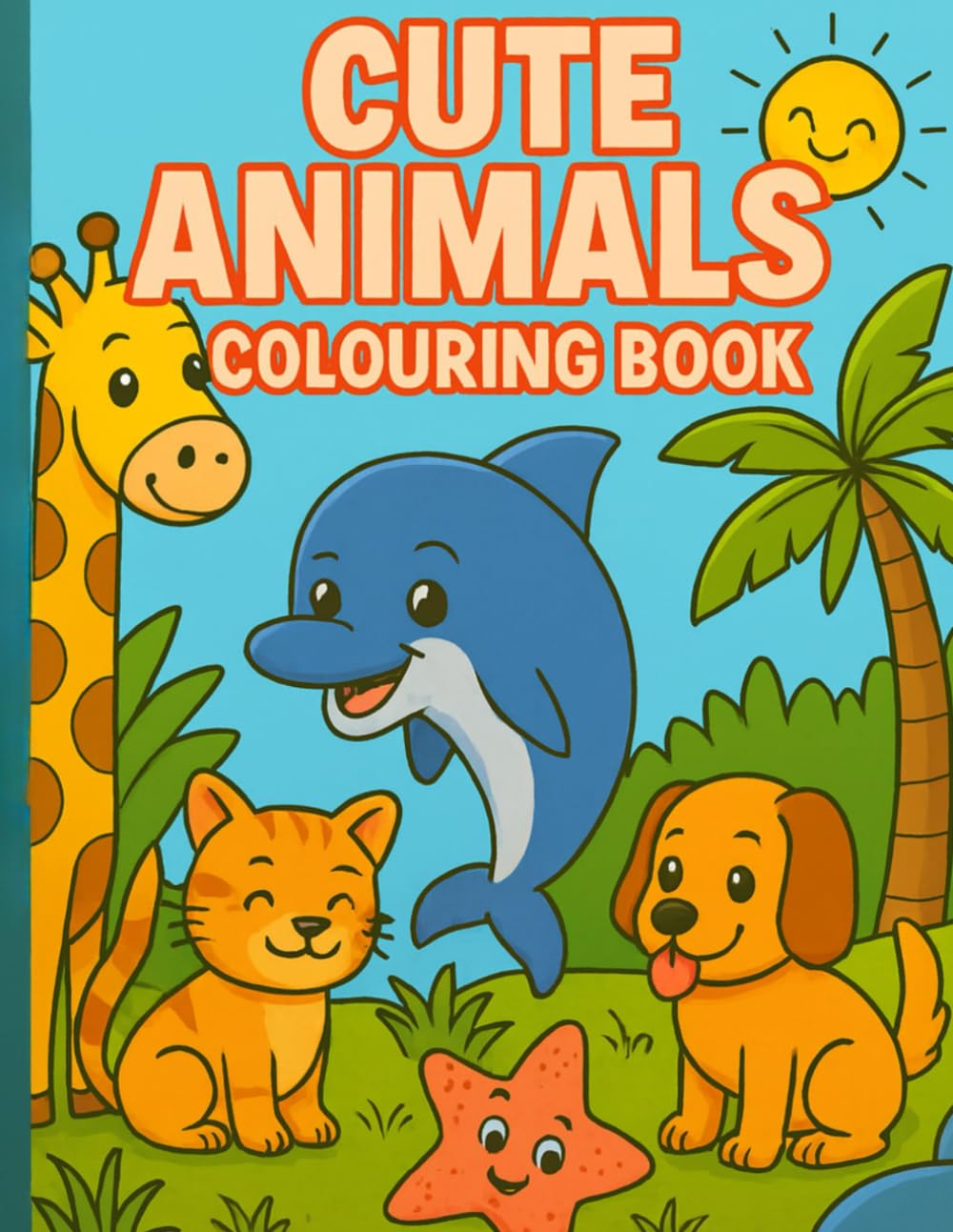CUTE ANIMALS COLOURING BOOK: A Fun and Adorable Colouring Adventure for Kids!