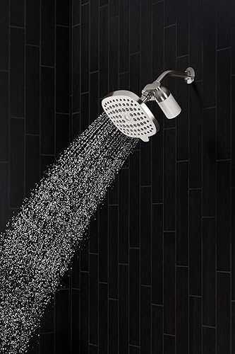 Miniatura 5 de KOHLER R24670-G-CP Aquifer - Cabezal de ducha filtrado con sistema de filtro de agua, cabezal de ducha multifunción con filtros Kit combinado para