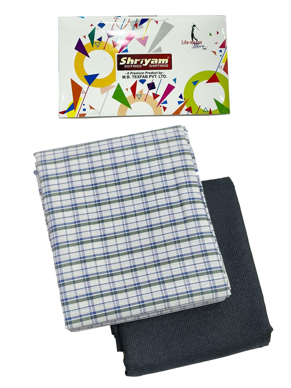 Checkered Shirt Pant Combo Pack (Checks, Free Size, Full Fabric)-image-7