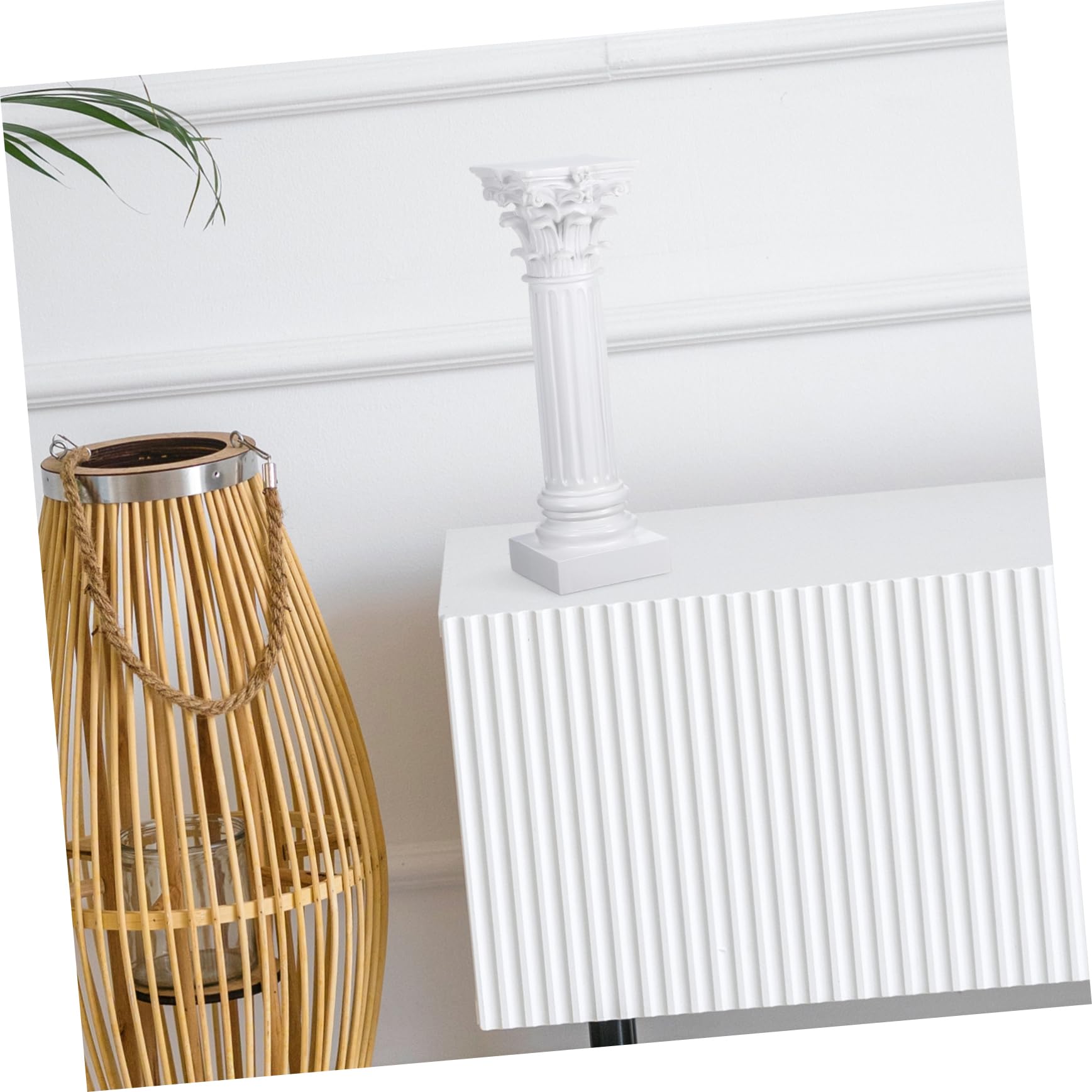 Yardwe Portacandele Con Design Colonna Romana Per Decorazioni Di Feste e Tavoli Domestici e Durevole Stile Creativo e Elegante Per La Casa