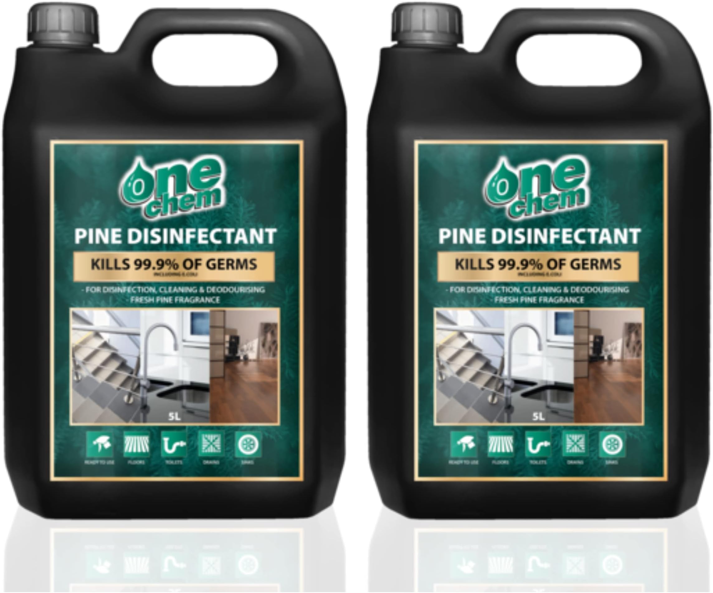 Pine Disinfectant - 2 x 5L Concentrate - Multi-pack
