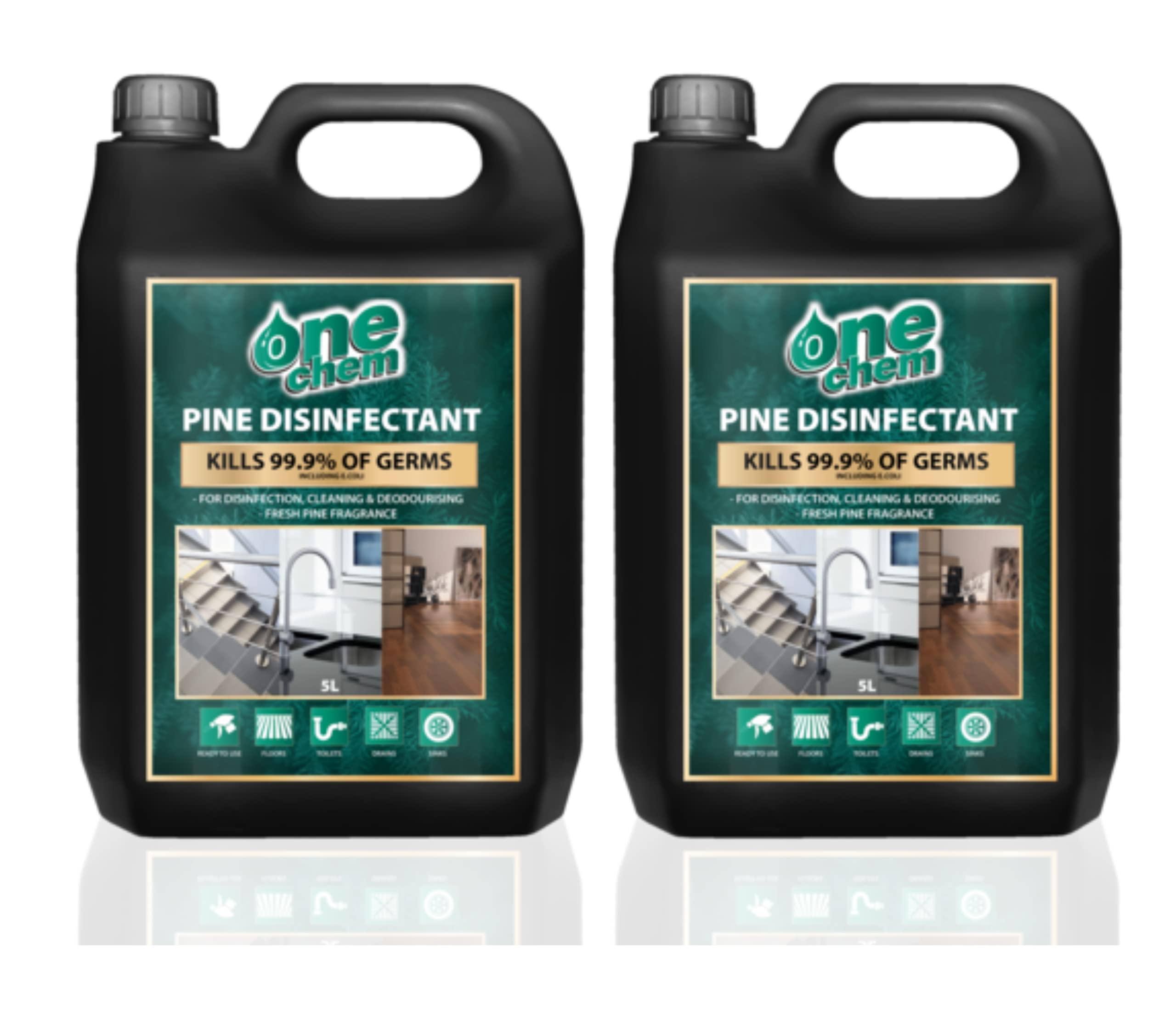 Pine Disinfectant - 2 x 5L Concentrate - Multi-pack