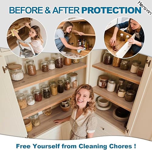 Miniatura 3 de Revestimientos para cajones de 20 x 20 pies, no adhesivos, protector de armario, forro de gabinete de cocina, revestimiento de refrigerador