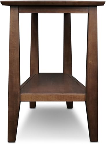 Miniatura 35 de Leick Home 10074-DS - Mesa auxiliar reclinable con plataforma con estante, color arena del desierto Arenas del desierto,Negro -,Gris,Roble de