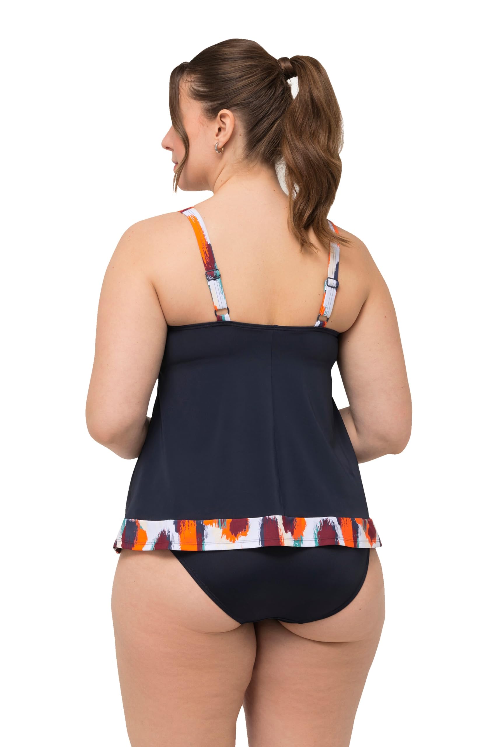 Ulla Popken Strój kąpielowy jednoczęściowy Kobiety Tankini Aria, Plamki 826485
