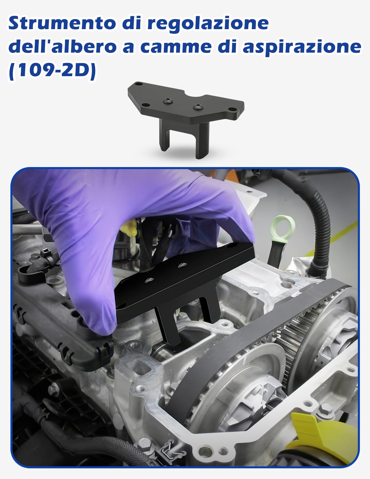 Kit di Utensili per la distribuzione Motore 7 Pezzi per Citroen Peugeot Opel 1.2 PureTech, Strumenti Completi di Blocco Albero a camme e volano Incluse Tutte e 5 Le Parti Funzionali