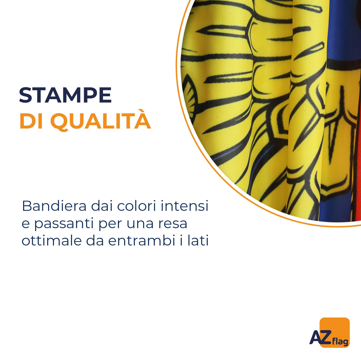 BANDIERA RUSSIA CON AQUILA 150x90cm - GRAN BANDIERA RUSSA CON STEMMA 90 x 150 cm Poliestere leggero - Bandiere - AZ FLAG - 3