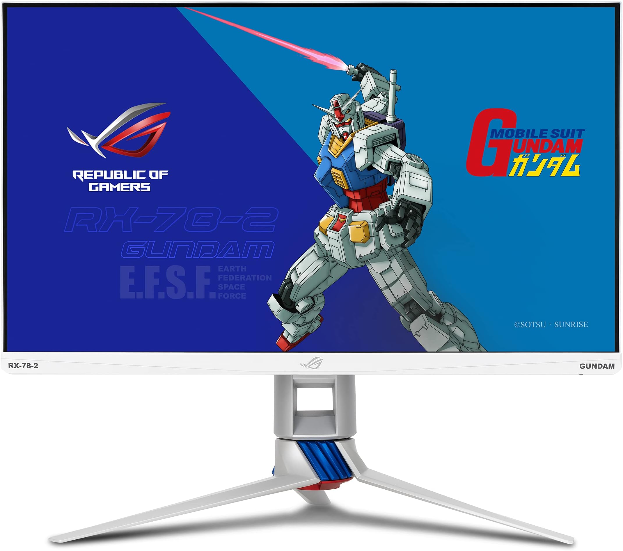 ASUS ROG Strix 27” 1440P HDR Gaming Monitor (XG279Q-G) GUNDAM EDITION - QHD (2560 x 1440), Fast IPS, 170Hz, 1ms, G-SYNC Compatible, Extreme Low Motion Blur Sync, Eye Care, DisplayPort, Dual HDMI, USB