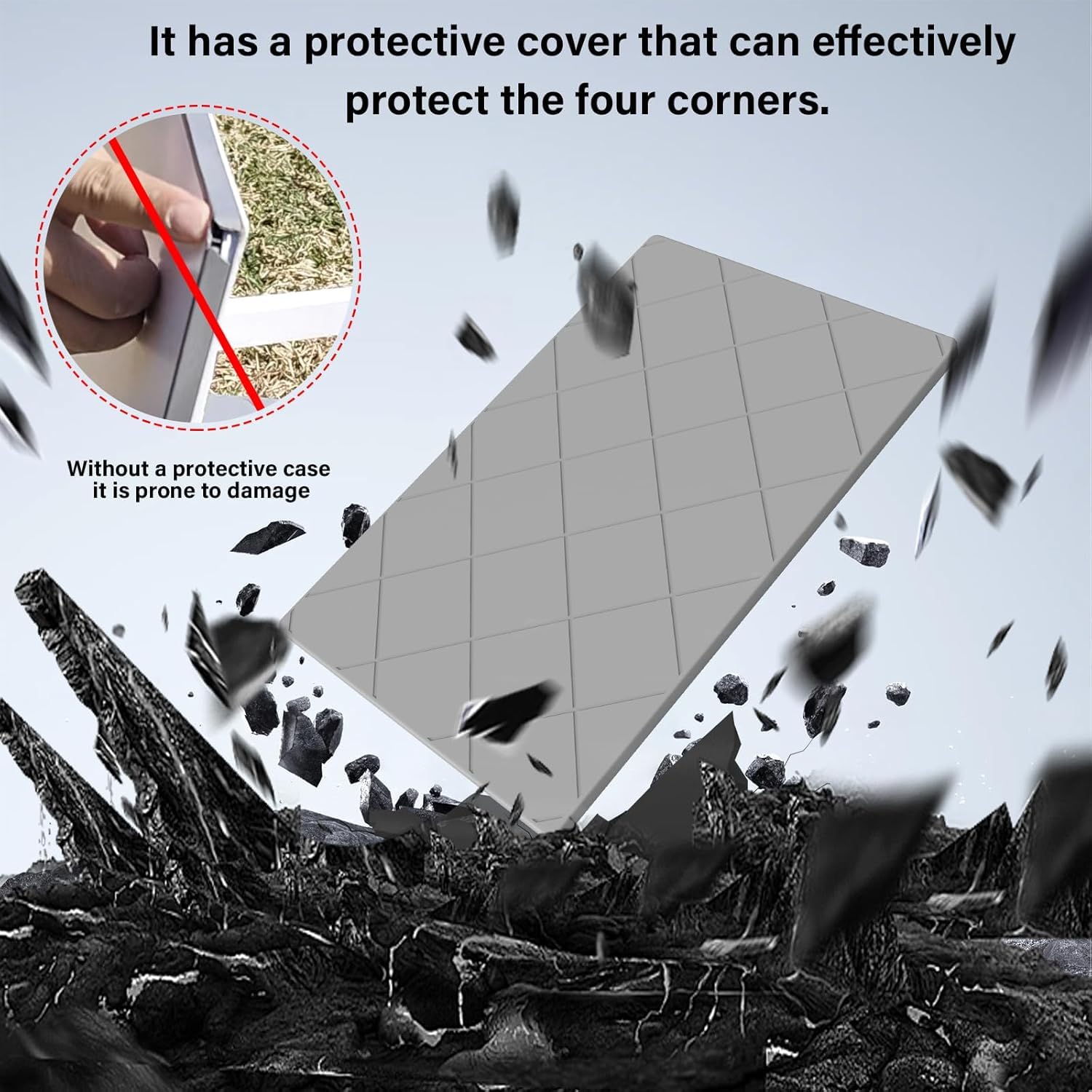 Starlink Gen 3 Standard 4X Custodia protettiva in silicone, antiurto e resistente alla grandine per Starlink Standard 4 parabola, protezione UV Nessuna interferenza di segnale per tetto, camper