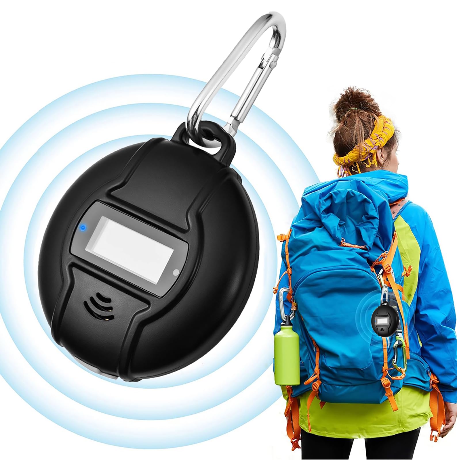 NALACALPortable Ultrasonic Pest Repeller, Solar Powered & USB Outdoor Mosquito Repellent for Cockroach, Spider, Ant, Mouse, Bed Bugs, and Fleas, Harmless to Pets and Human