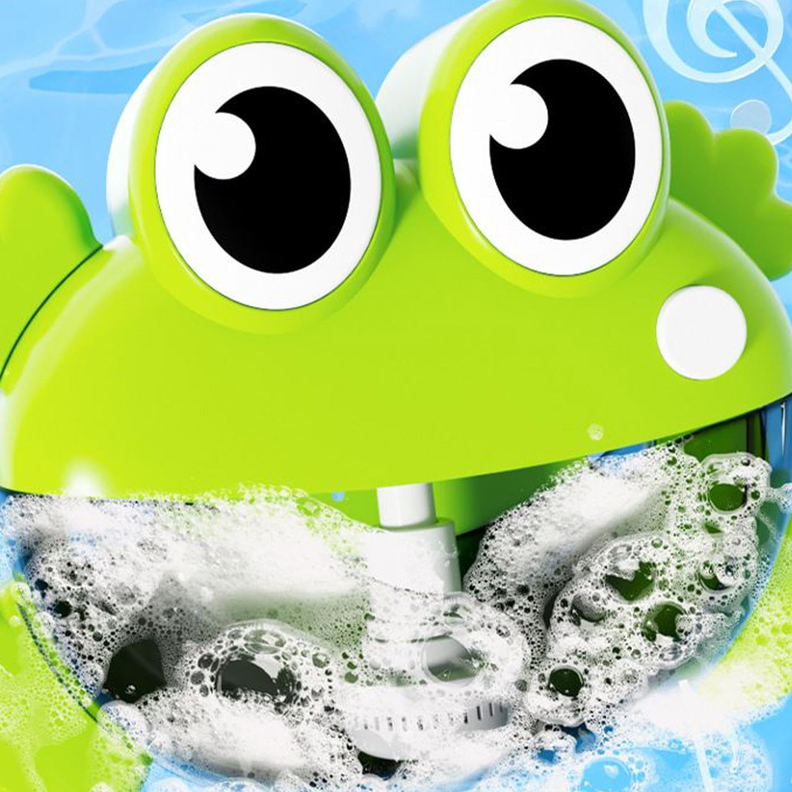 Bubble Machine Bath - ABS Automatic Maker with Frog Crocodile Design | Cute Toy | Foam Bubble Generator | Play Entertainment Device for Kids Bathroom — view 6