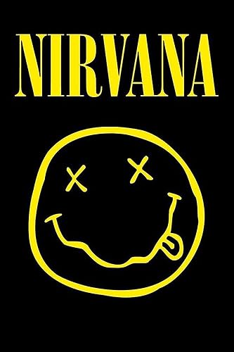 elixir design Póster Nirvana Smiley Face 12 x 18 pulgadas Impresión de arte musical Rock and Roll