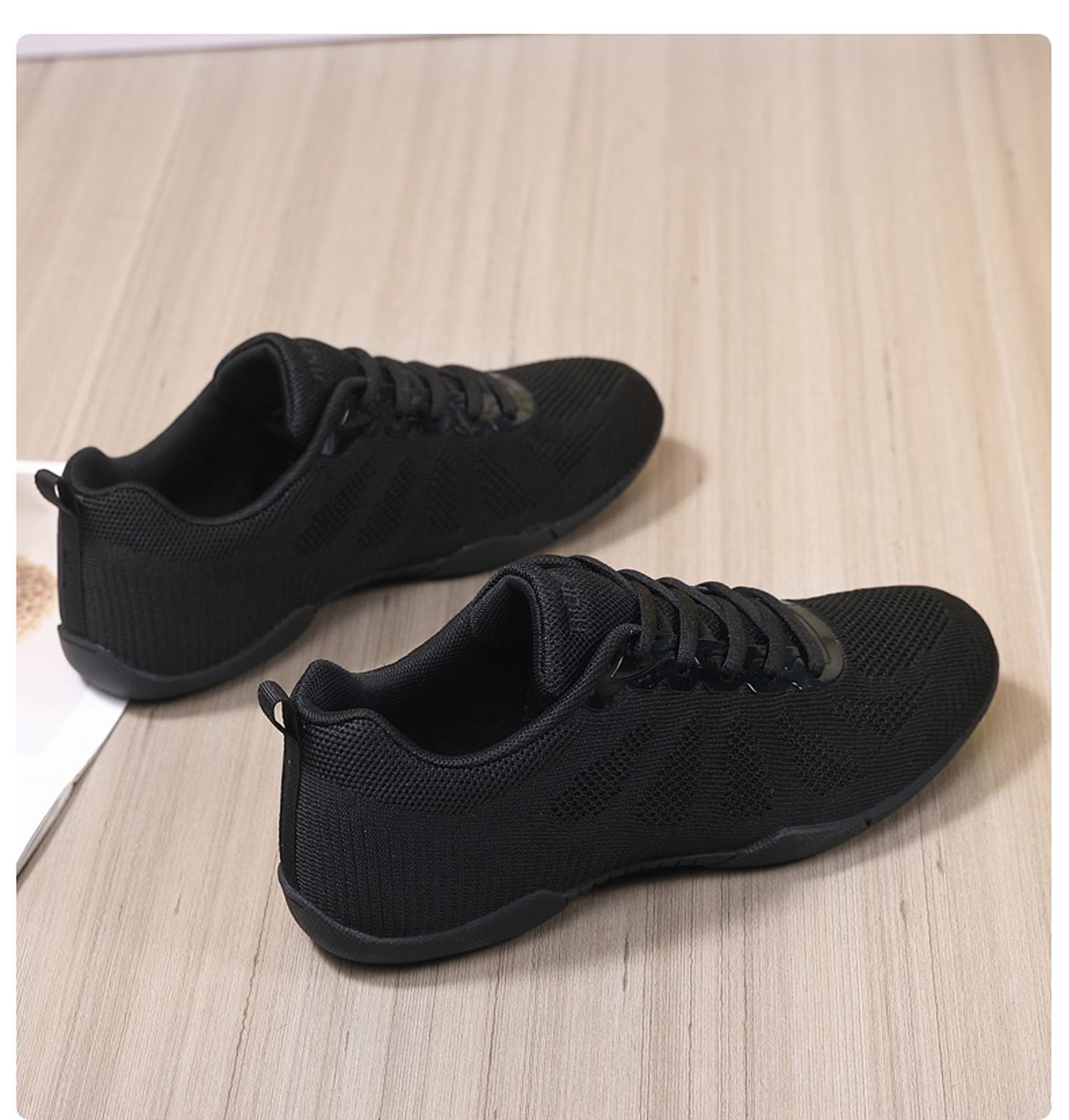 SECHRITE Cheerleading Cheer Schuhe Damen Mädchen Tanz Turnschuhe Dance Sneaker Weiß Jazz Tanzschuhe Yoga Aerobic Schnürschuhe