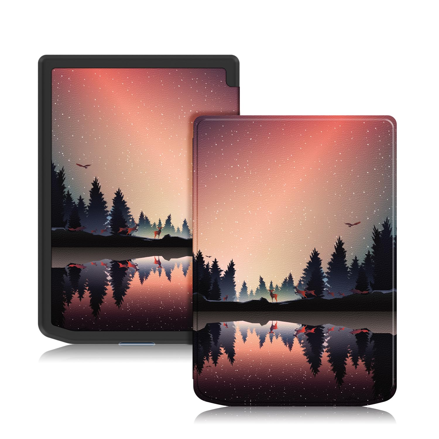 Case for Pocketbook Verse ‎PB629 /Verse Pro PB634 E-Reader 6 Inch,Flip-Cover with auto Sleep/Wake Function,Dusk