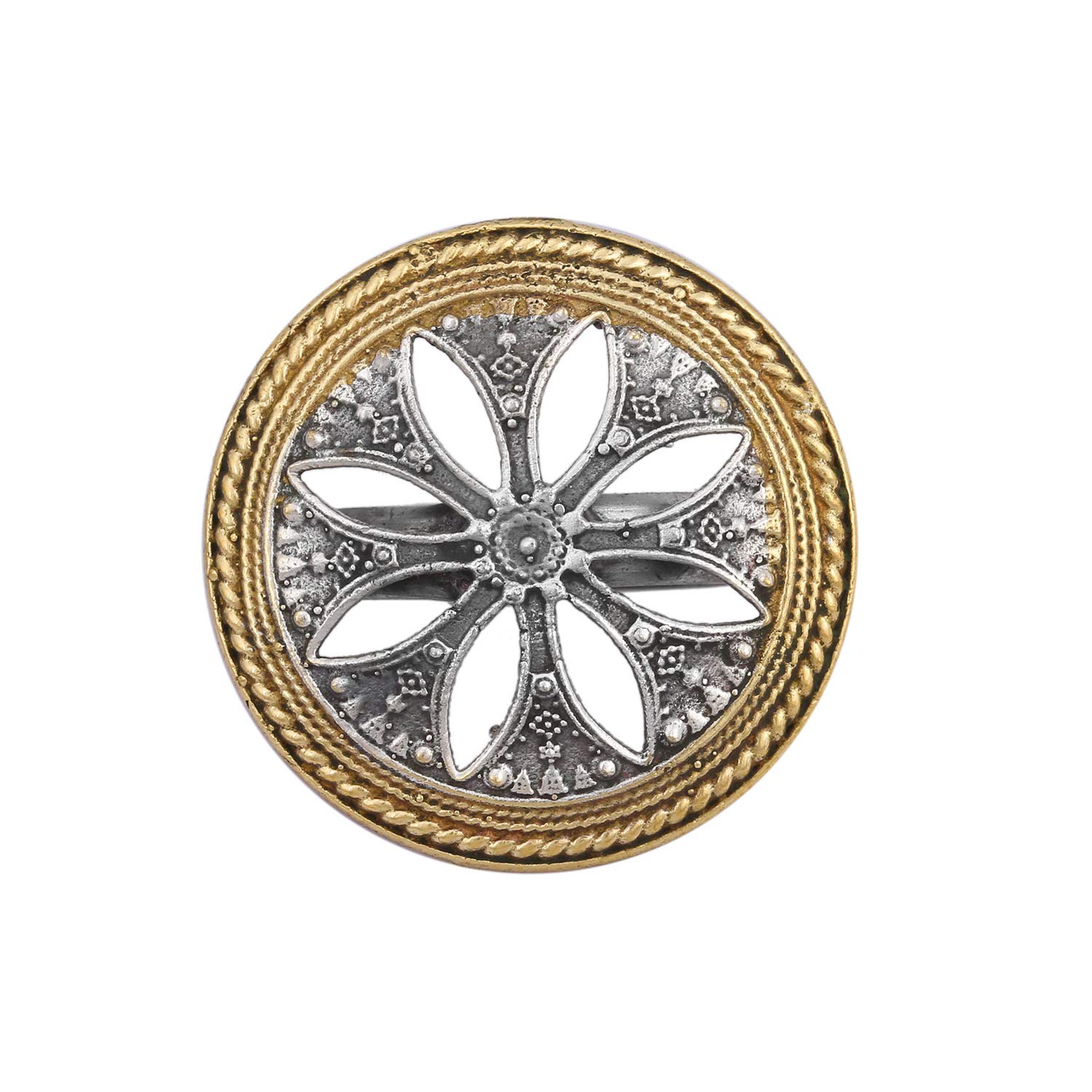 See full amazon price history chart for Accessher Floral Star Statement Finger Ring Oxidised Silver and Gold Dual Plating for womenc| Navratri Jewellery | Accessher Floral Star Statement Finger Ring Oxidised Silver and Gold Dual Plating for womenc| Navratri Jewellery | (B07GC3K51L) Amazon Price History, Amazon Price Tracker