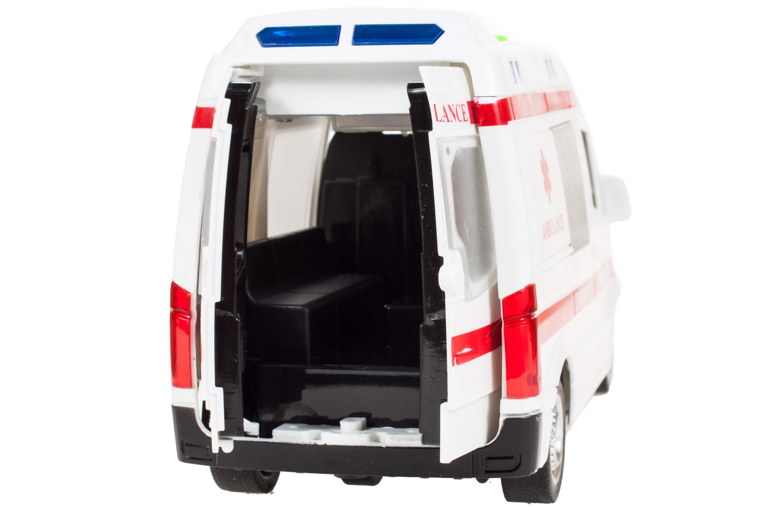 MalPlay 5901924207979 Ambulans Z Dźwiękiem 1:16 , Karetka ,wielokolorowy