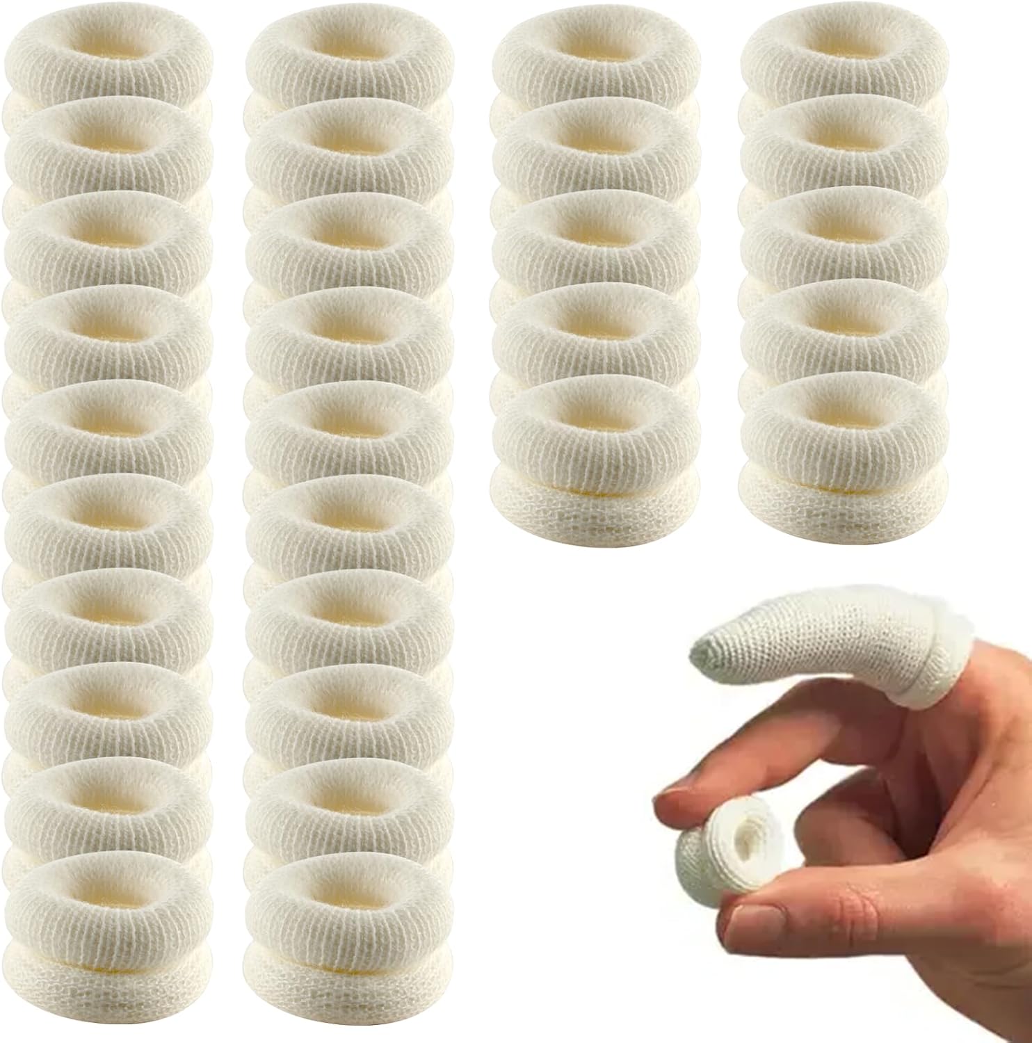 Fingerschützer 20 Stück - Baumwolle, Dehnbar
