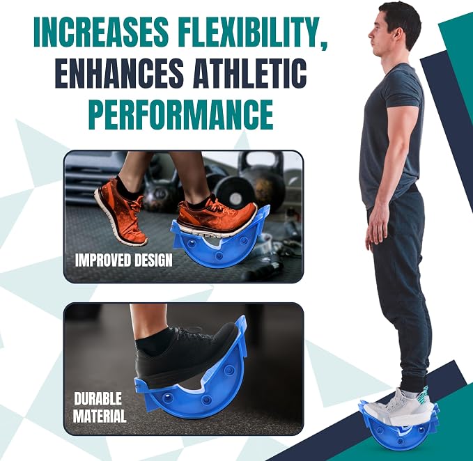 Foot & Calf Stretcher – Premium Stretcher for Plantar Fasciitis, Achilles Tendonitis Relief – Foot Rocker with Durable, Slip-Resistant Design - Stretch Guide for Effective Leg Flexibility miniatura 5