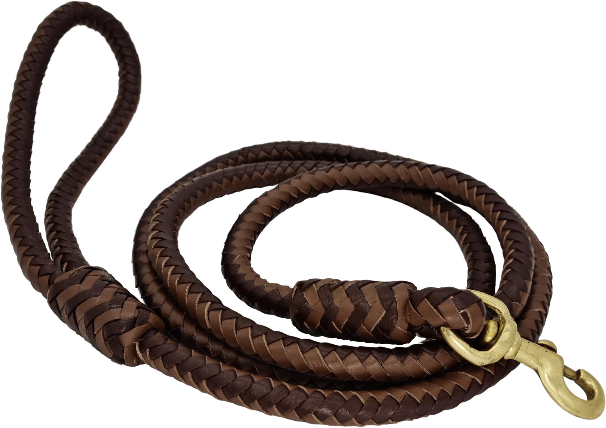 Dog Lead Leather Wallet Chain Handmade Braided Genuine Leather Biker KeyChain Purse Chain Pants Chain-in Dog Leads For Large Dogs - Foto 2