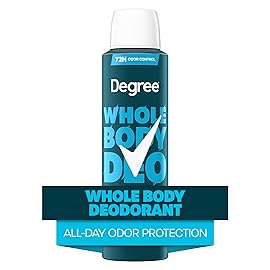Degree Men Whole Body Deodorant Spray for Men, Ocean Rush Scent, Aluminum Free 72H Odor Protection 4 oz