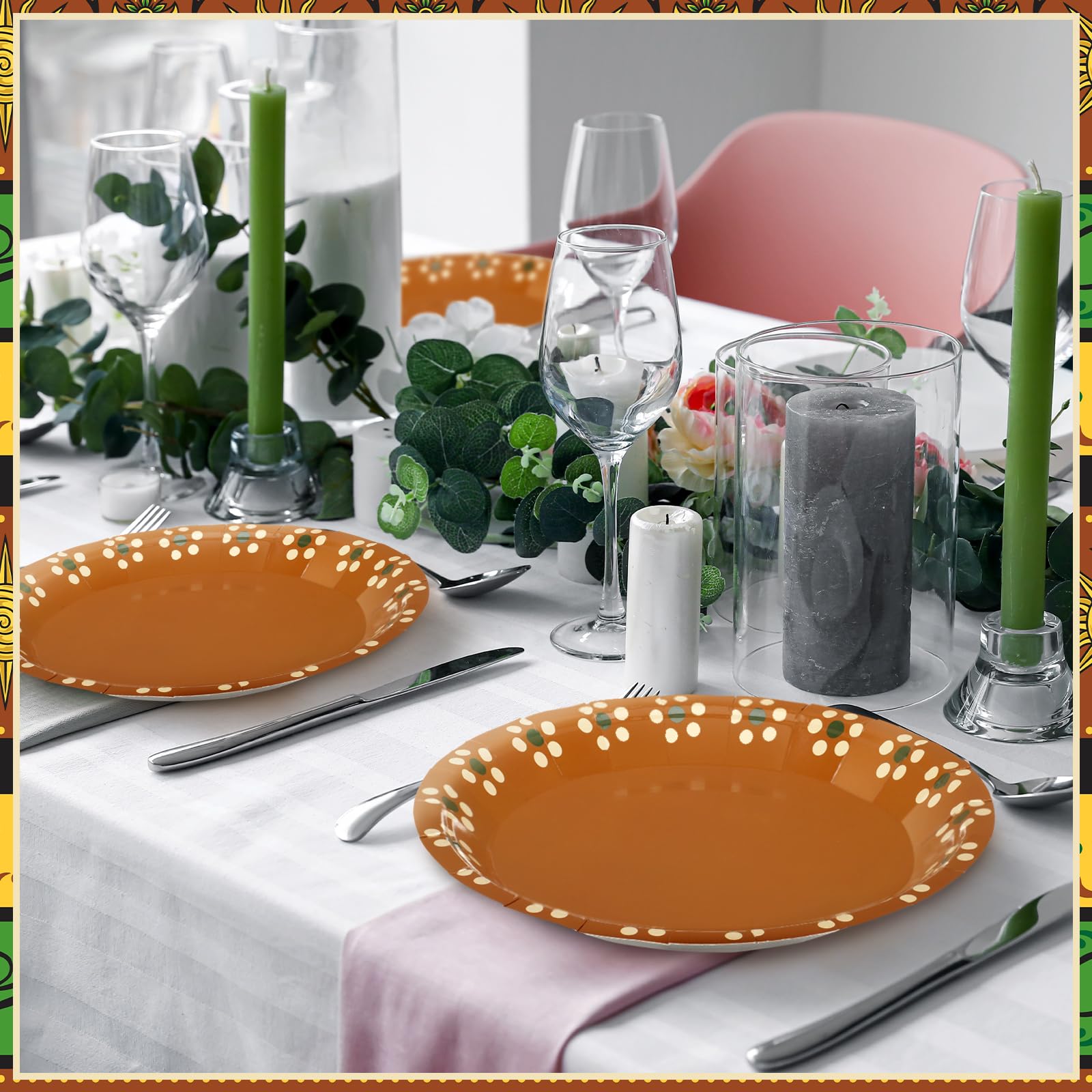 Amazon.co.jp: Yungyan 100枚 Platos De Barro Mexicanos メキシカン