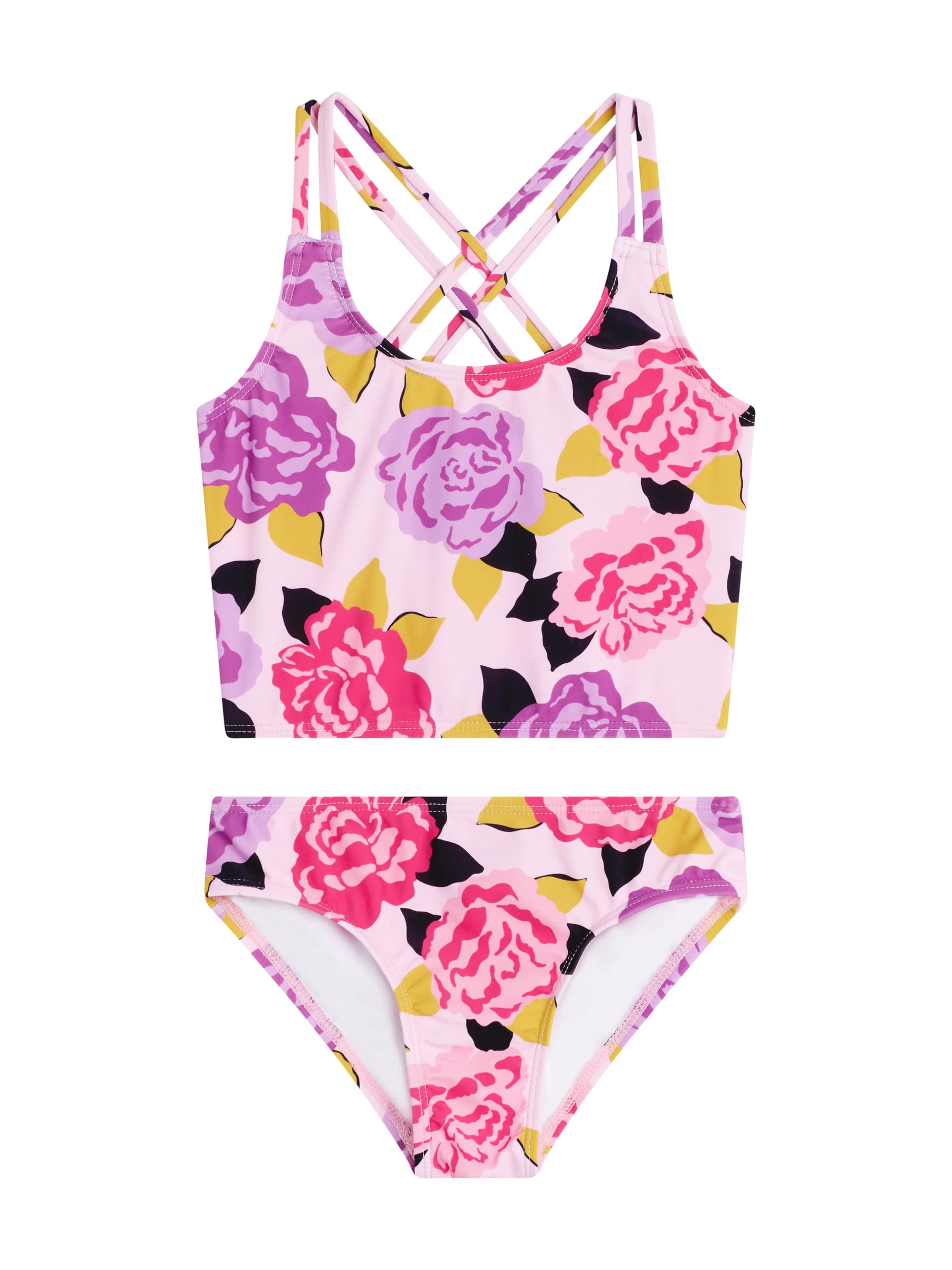 Kanu Surf Girls Waverly UPF 50 Beach Sport Criss-Cross Tankini